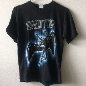 Rare Vintage Led Zepplin Promo Black Small Tee